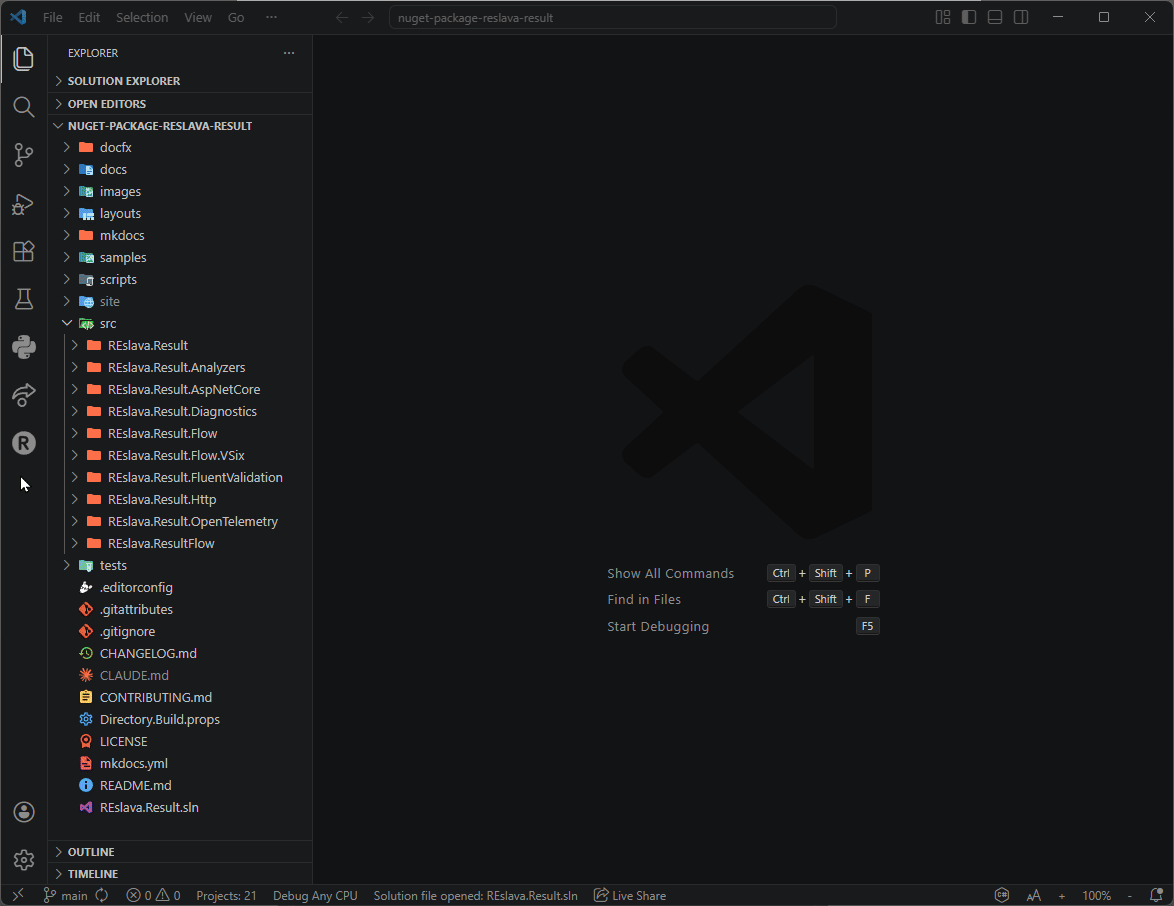 VSCode REslava.Result Extension diagrams & runtime debug