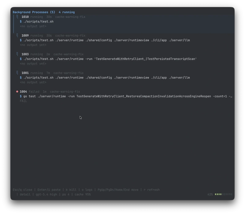Builder background shell