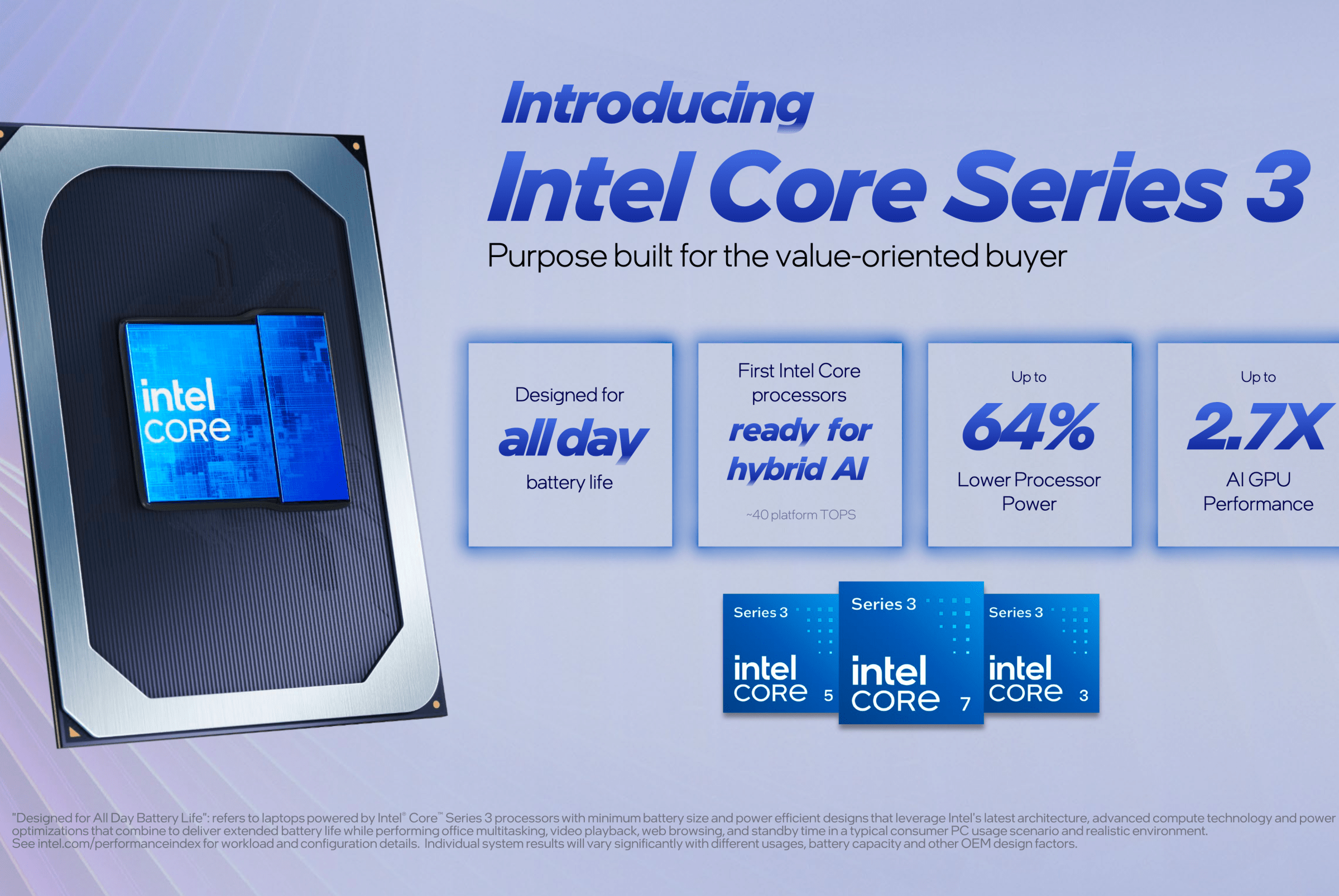 Dòng chip Core Series 3 mới từ Intel