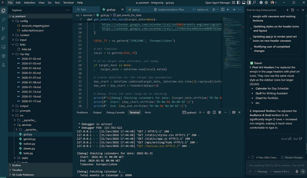 Hệ thống xây dựng hiện tại - Google AntiGravity