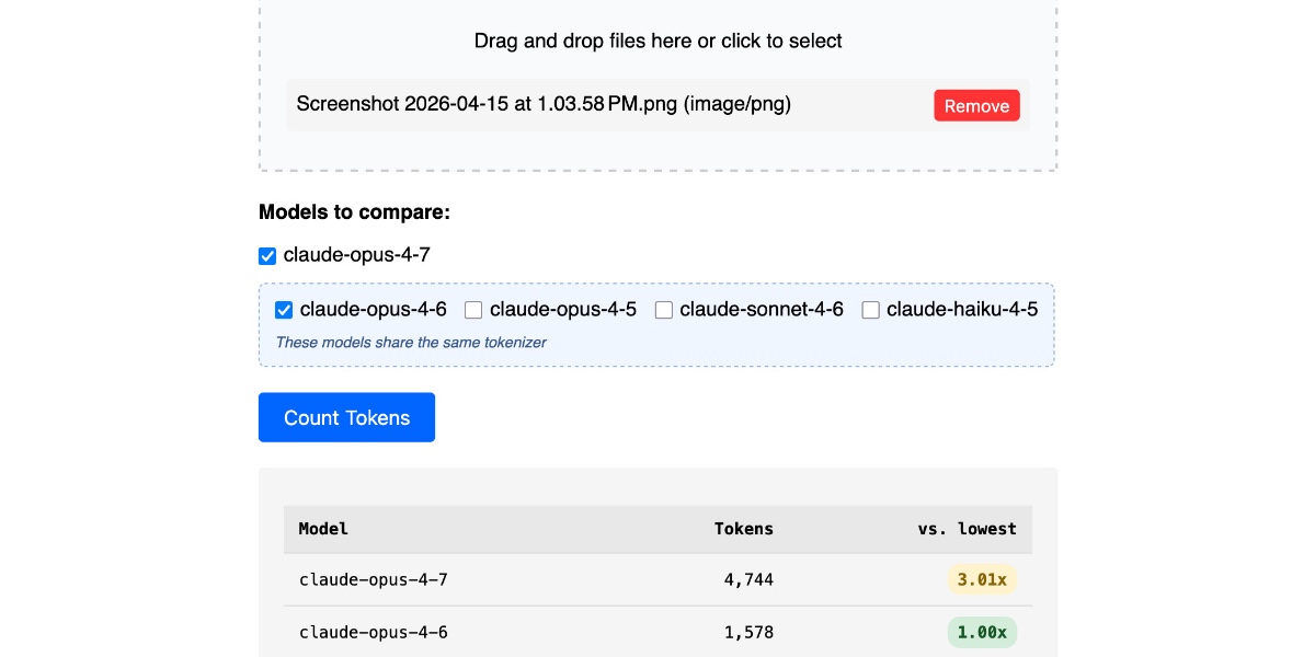 Claude Token Counter được nâng cấp: So sánh chi phí token giữa các phiên bản Claude