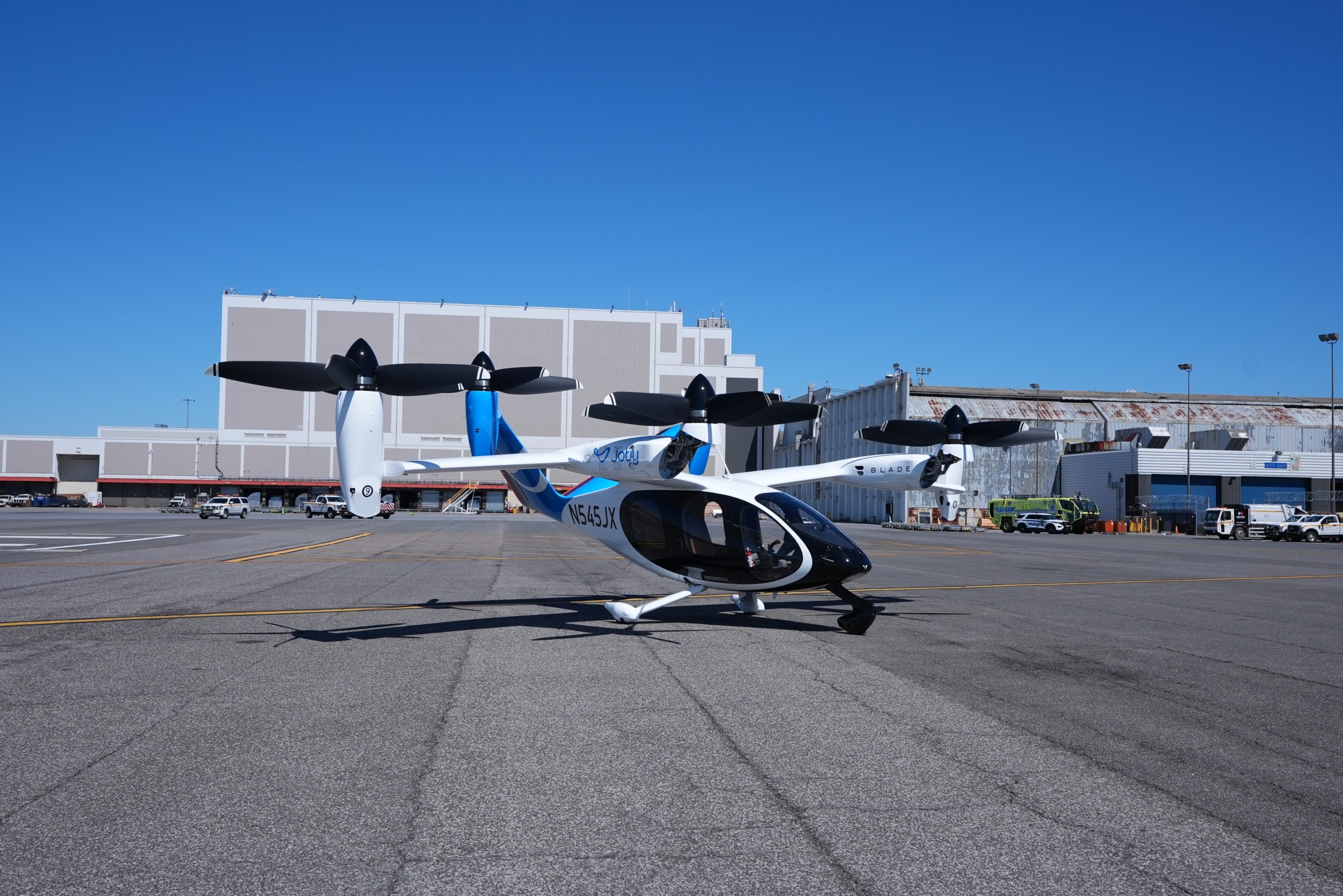 Taxi bay điện của Joby tại sân bay JFK