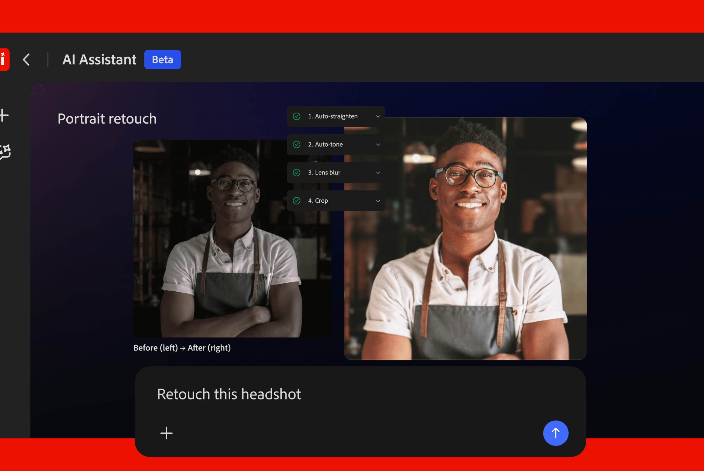 Giao diện Firefly AI Assistant của Adobe