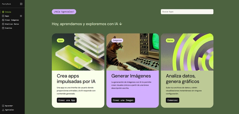 Giao diện kéo thả tạo app AI với PartyRock
