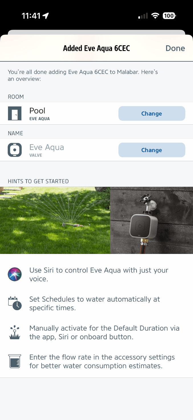 Cài đặt lịch trình trong ứng dụng Eve