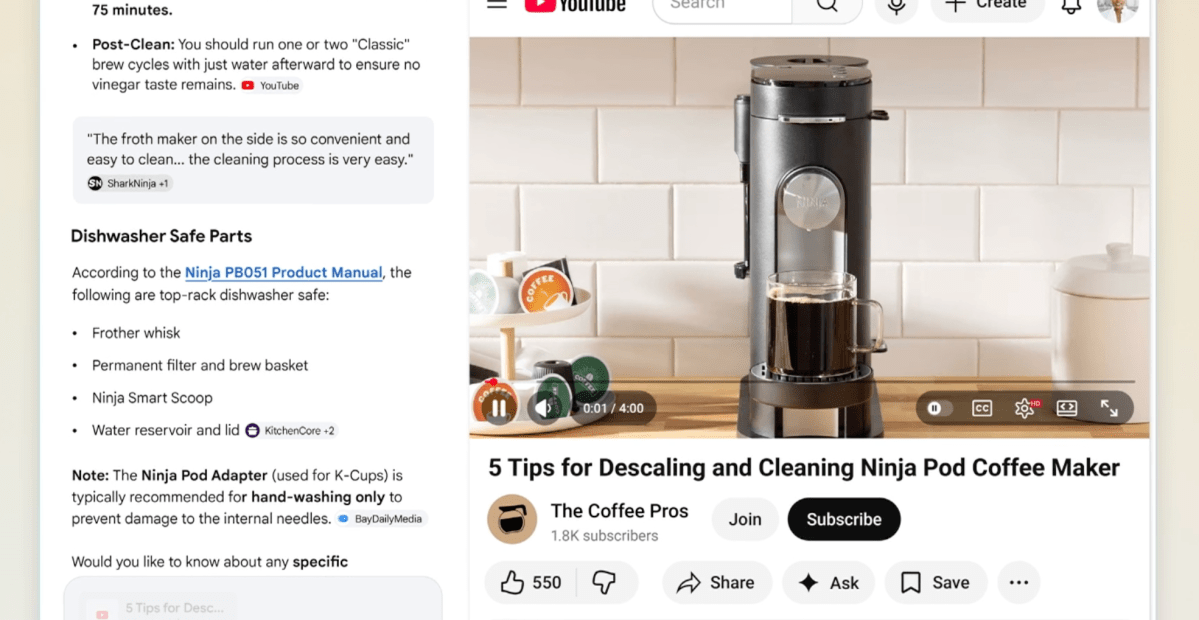 Google cập nhật AI Mode: Mở liên kết song song mà không cần rời trang