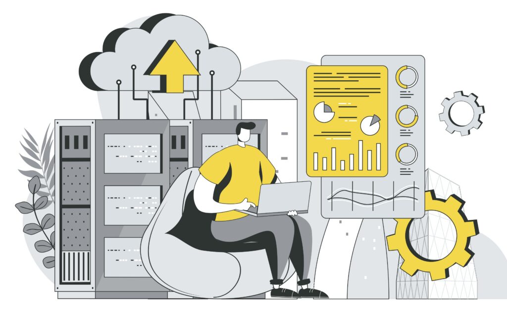 Hình ảnh minh họa trừu tượng về dữ liệu