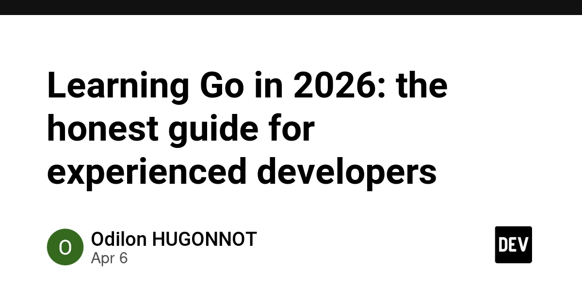 Hướng dẫn thực tế để học lập trình Go (Golang) vào năm 2026 cho các lập trình viên đã có kinh nghiệm