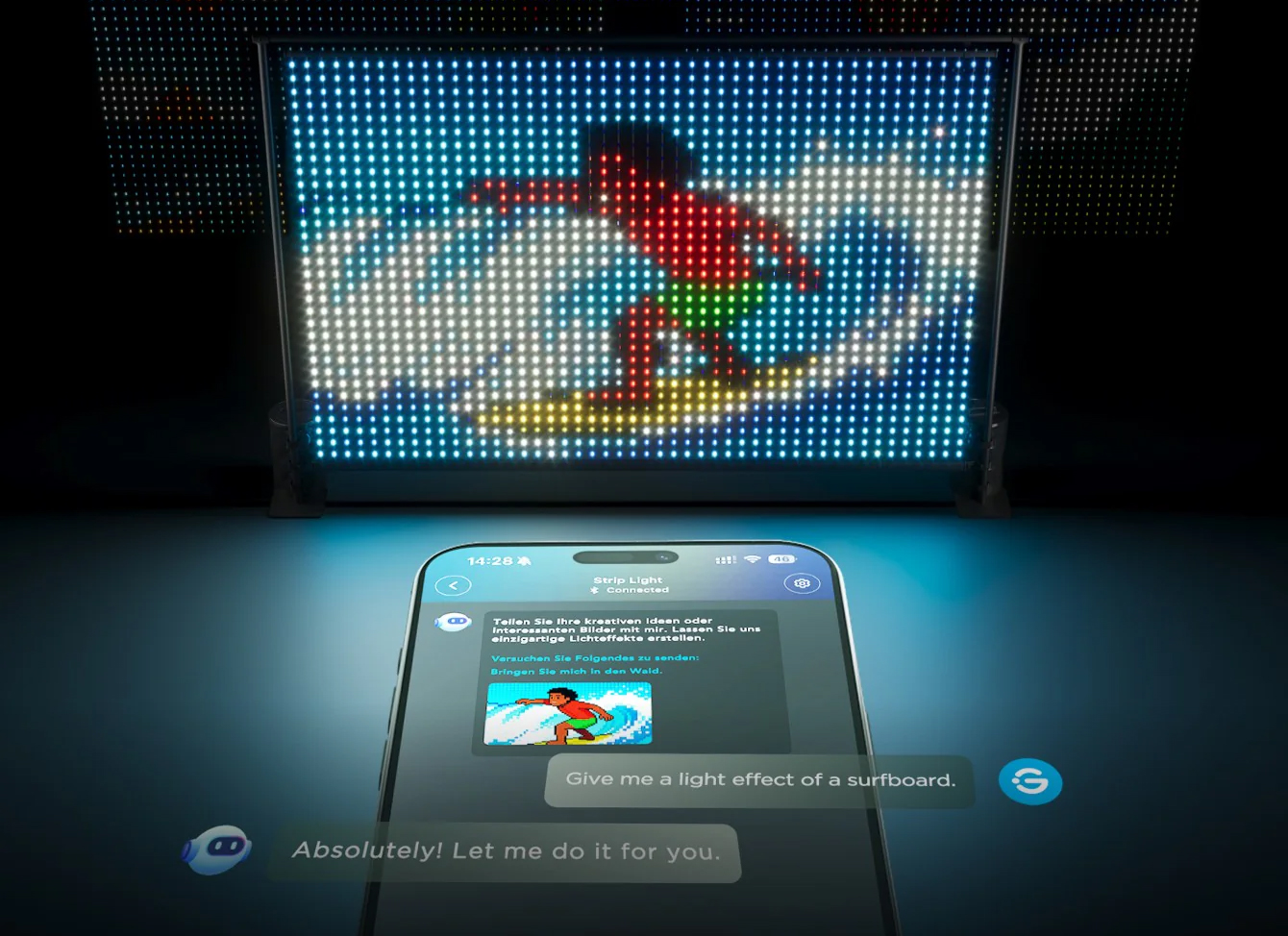 Govee Lightwall trong môi trường thực tế