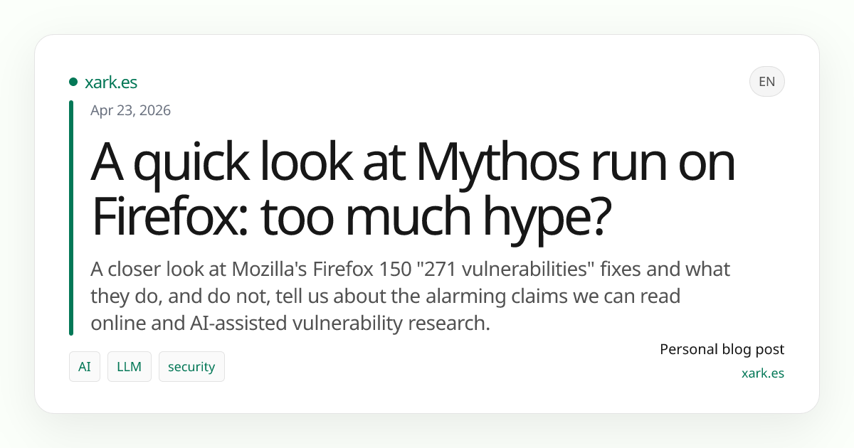 Mythos trên Firefox: Tiềm năng thực sự hay chỉ là chiêu trò marketing?