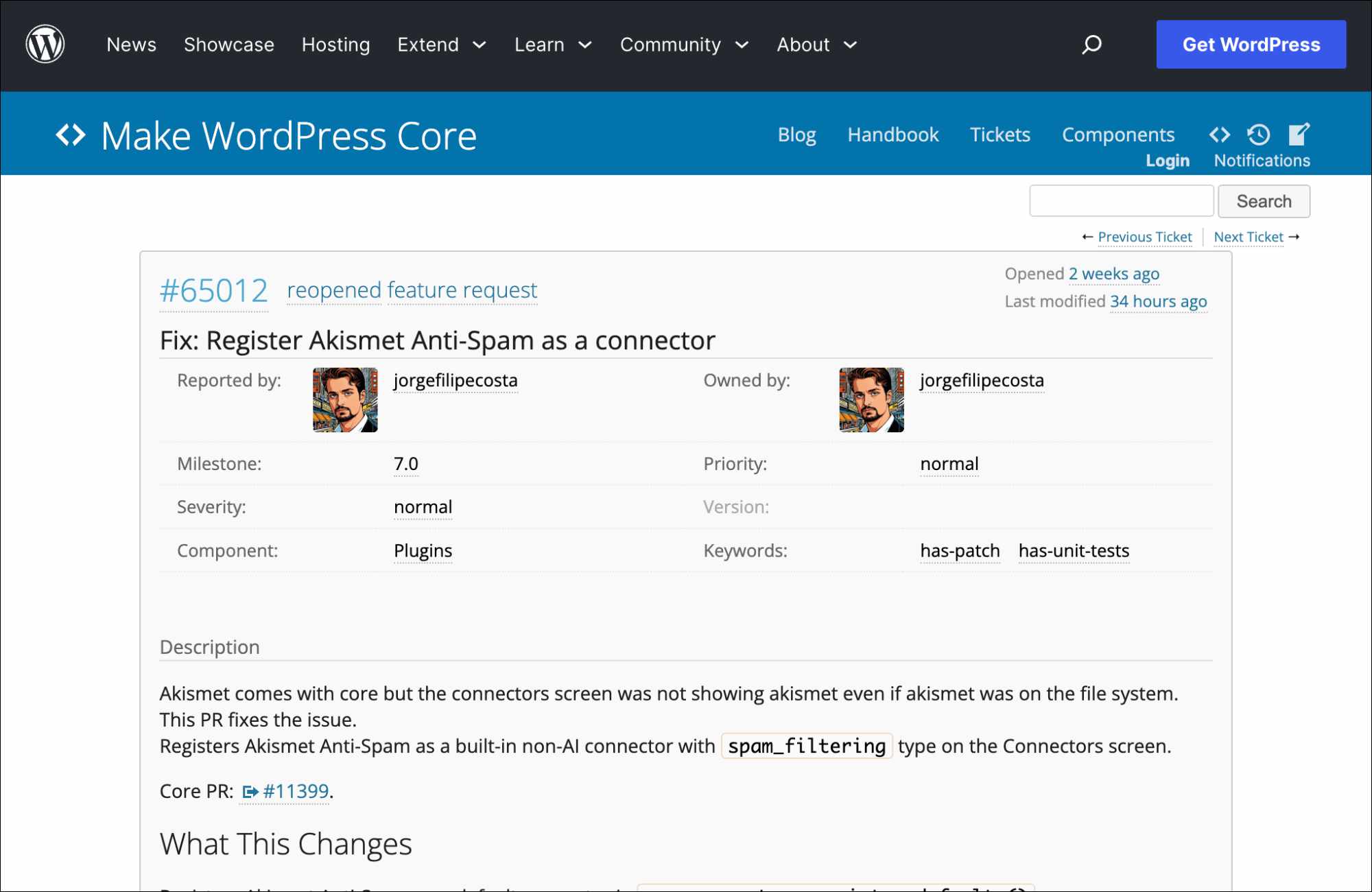 Matt Mullenweg bác bỏ ý kiến cộng đồng, đưa Akismet vào màn hình Connectors của WordPress 7.0
