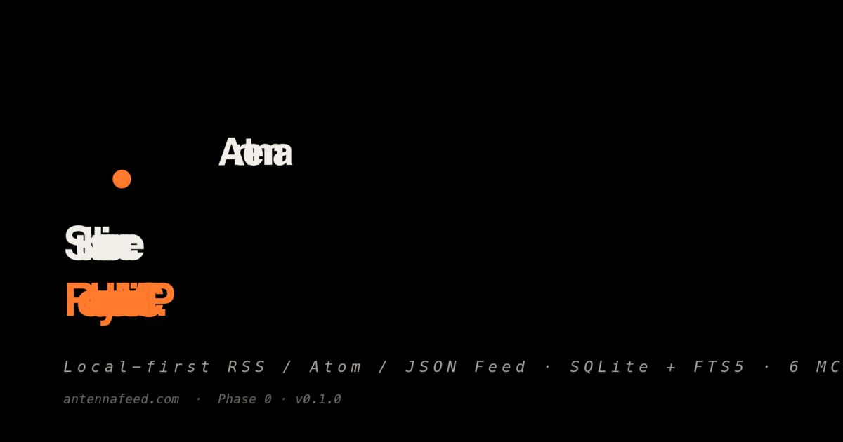 Antenna: Trình đọc RSS tích hợp máy chủ MCP và gửi email tự động