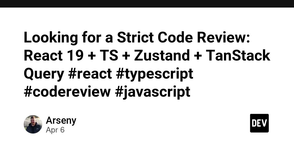 Đánh giá nghiêm ngặt mã nguồn dự án quản lý người dùng bằng React 19 và TypeScript