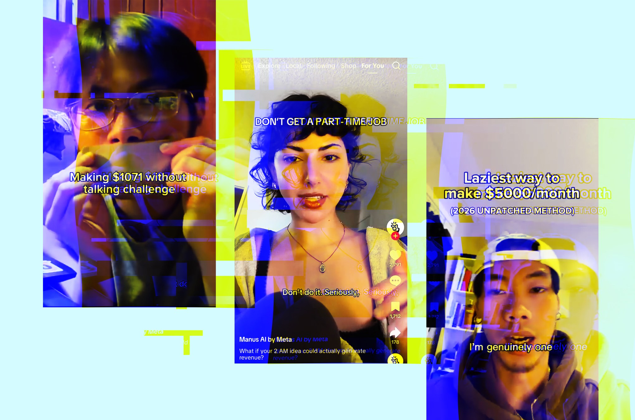 Quảng cáo kiếm tiền nhanh của Manus