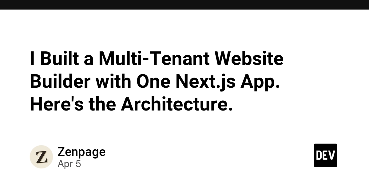 Xây dựng trình tạo website Multi-Tenant với Next.js: Chi tiết kiến trúc và bài học