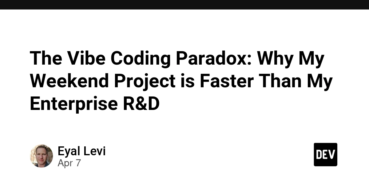 Nghịch lý Vibe Coding: Tại sao dự án cuối tuần lại nhanh hơn R&D doanh nghiệp?