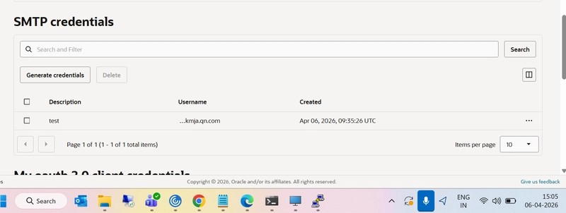 Thông tin xác thực SMTP