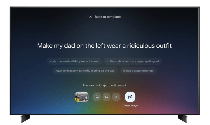 Giao diện Google TV với tính năng AI mới