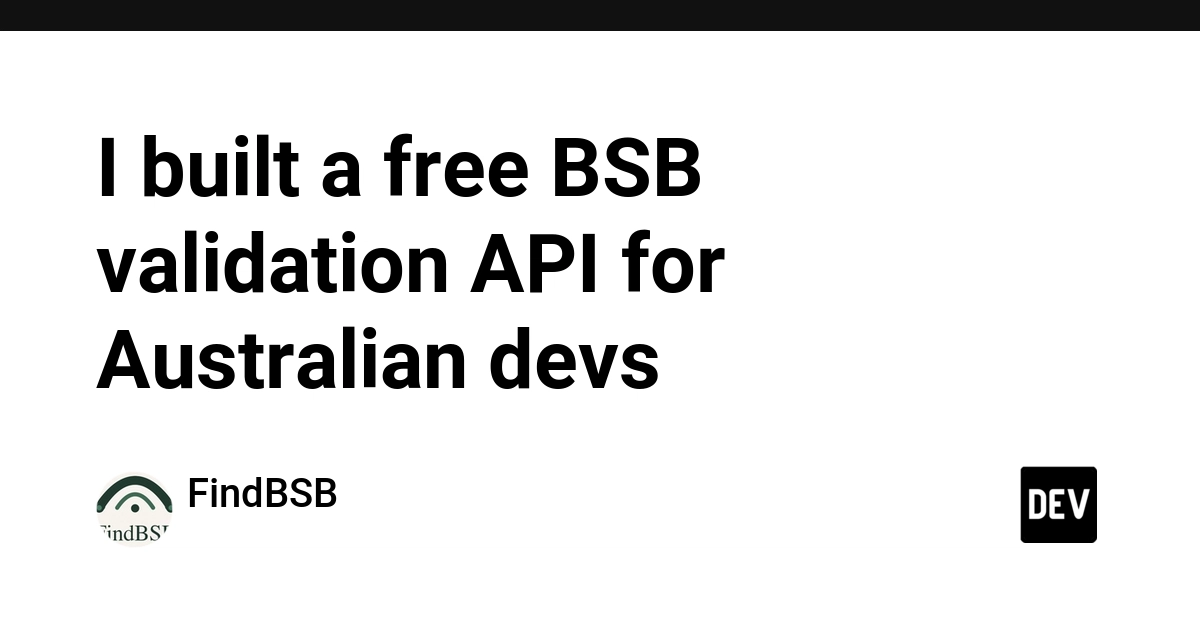 FindBSB: API xác thực mã ngân hàng Úc miễn phí dành cho lập trình viên