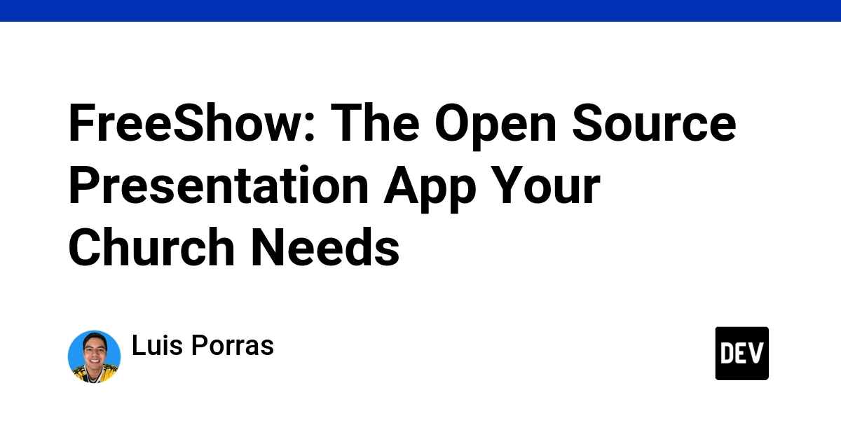 FreeShow: Ứng dụng trình chiếu mã nguồn mở tối ưu cho nhà thờ và sự kiện trực tiếp