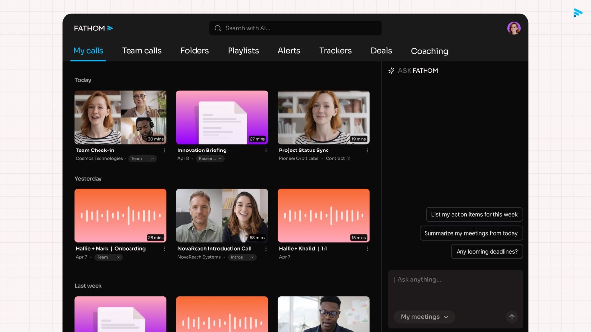 Fathom ra mắt chế độ họp không cần bot, thách thức đối thủ Granola