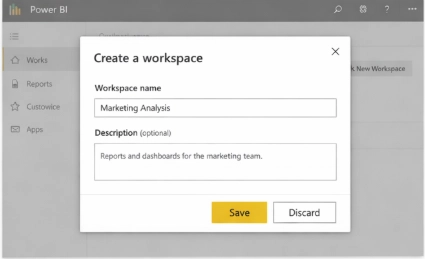 Tạo Workspace trong Power BI