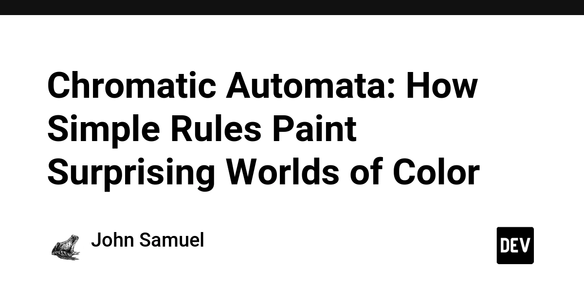 Tự động ô đa sắc: Khi những quy tắc đơn giản vẽ nên thế giới màu sắc bất ngờ