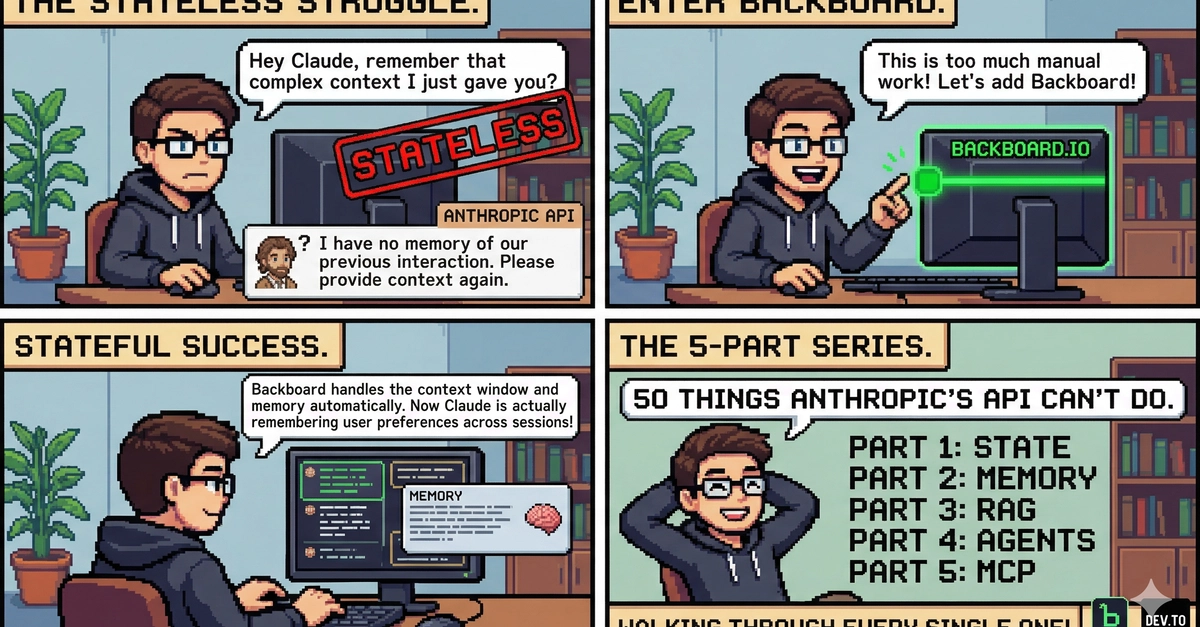 50 điều API của Anthropic không thể làm và vấn đề cốt lõi về "trạng thái" trong phát triển AI