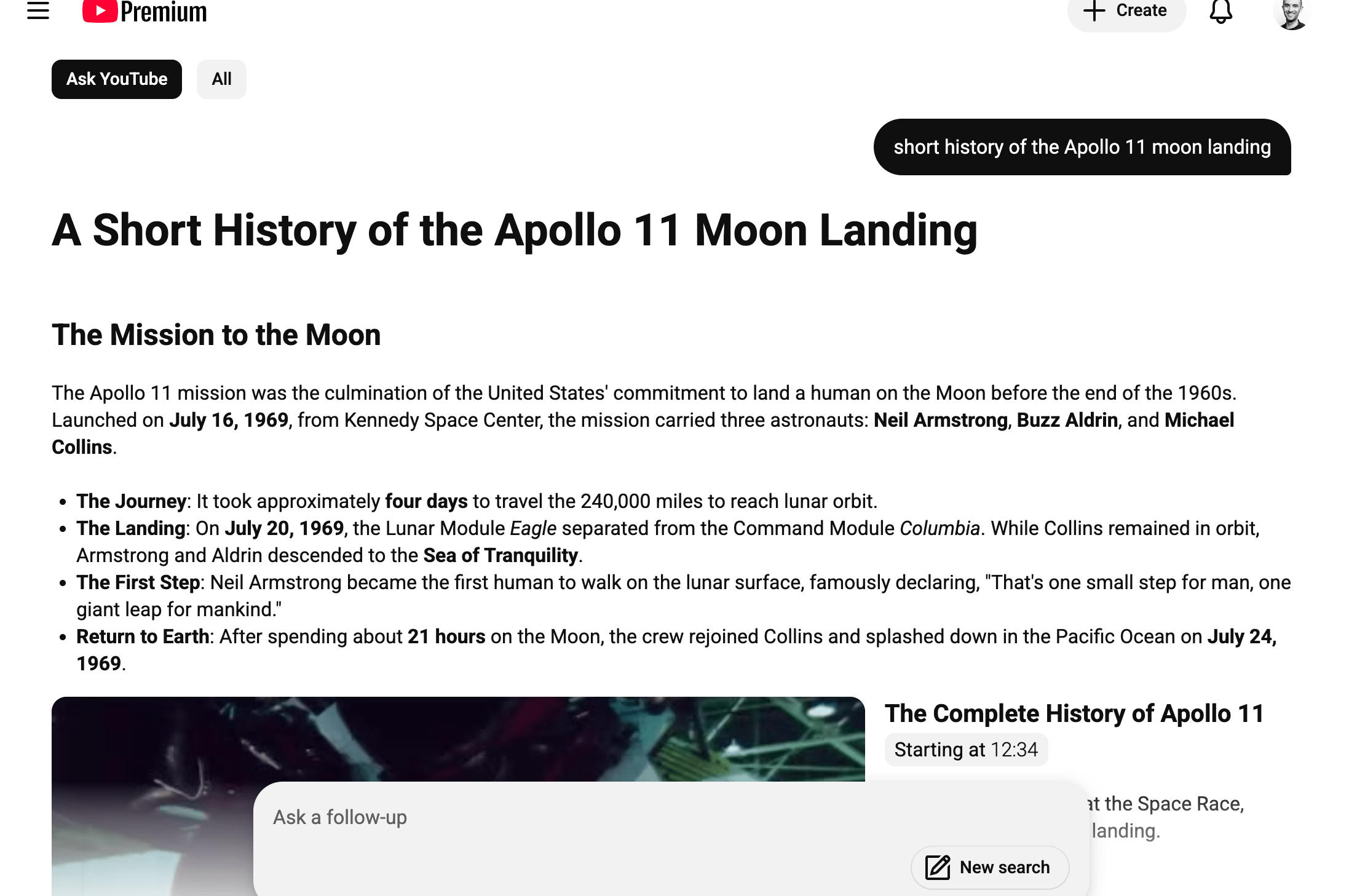 Kết quả tìm kiếm về Apollo 11