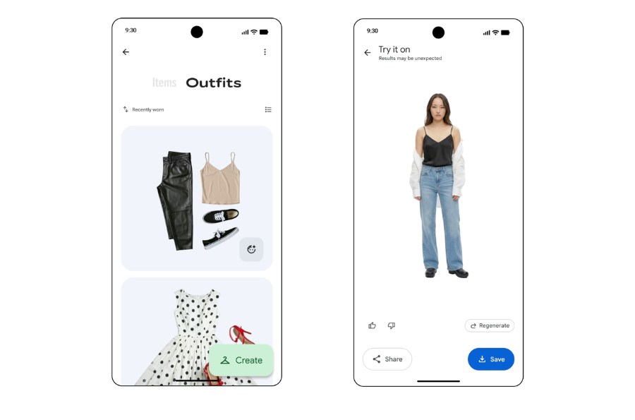 Tính năng thử đồ Google Photos
