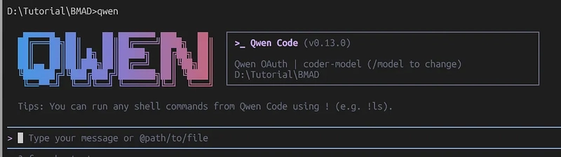 Qwen Code giao diện CLI