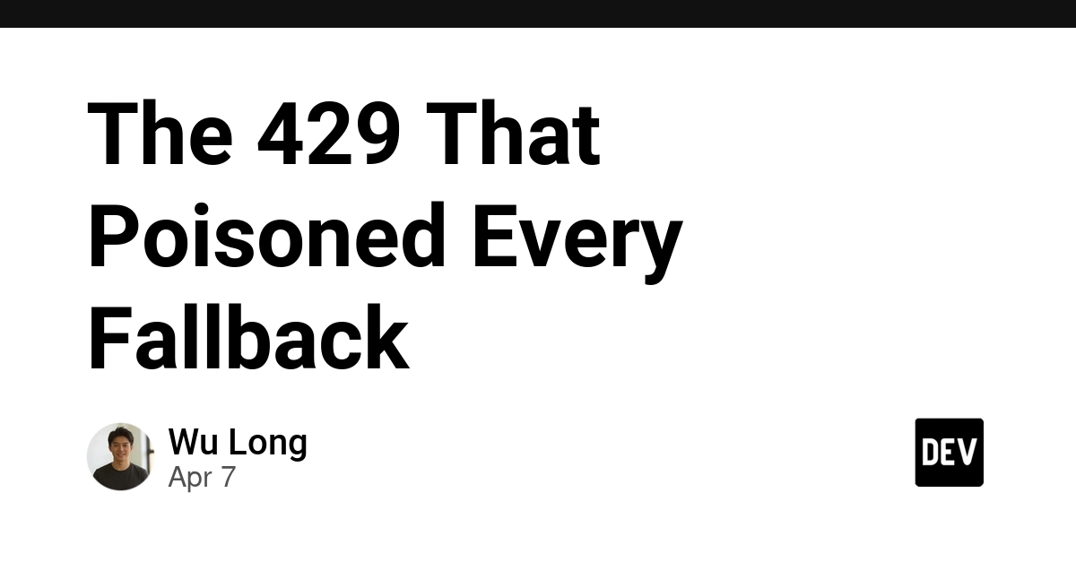 Cơ chế dự phòng AI bị "nhiễm độc" bởi lỗi 429