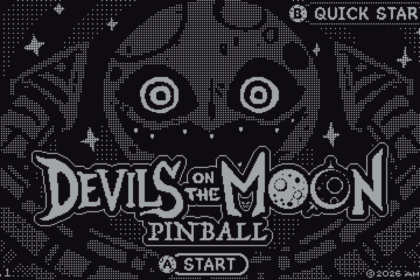 Devils on the Moon Pinball mang đến trải nghiệm pinball đầy màu sắc trên Playdate