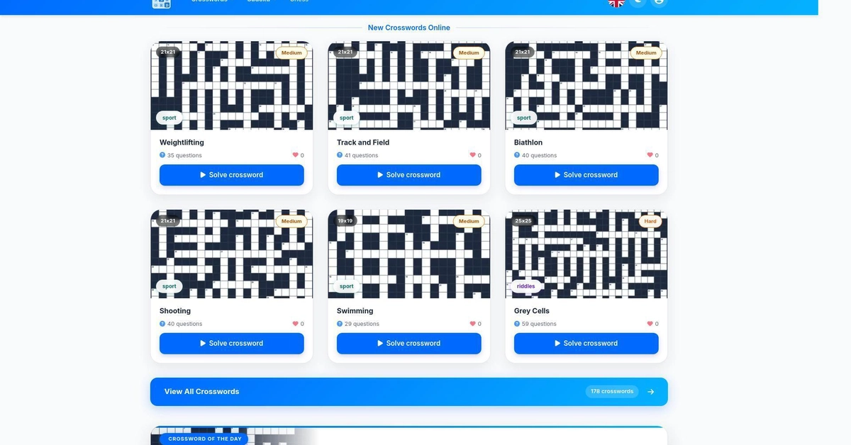Hành trình xây dựng nền tảng giải đố đa ngôn ngữ và tốc độ cao: crossword.by