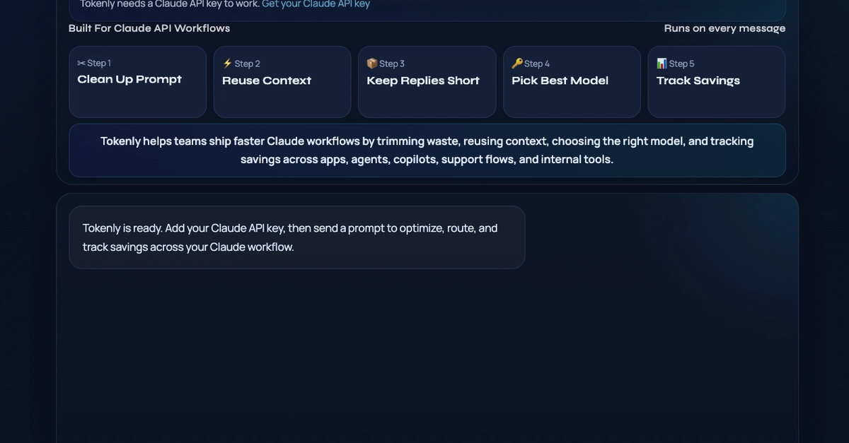 Tokenly: Giải pháp trung gian giảm chi phí API Claude cho nhà phát triển không chuyên