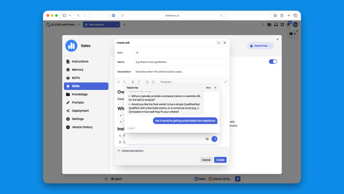 Giao diện Simtheory