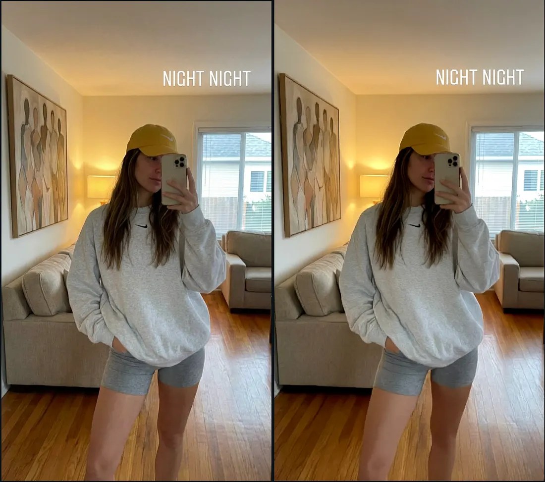 So sánh hình ảnh có SynthID (bên trái) và sau khi xử lý (bên phải)