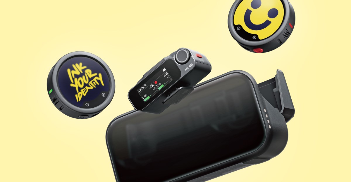 Insta360 Mic Pro: Micro không dây tích hợp màn hình E Ink để tùy biến logo