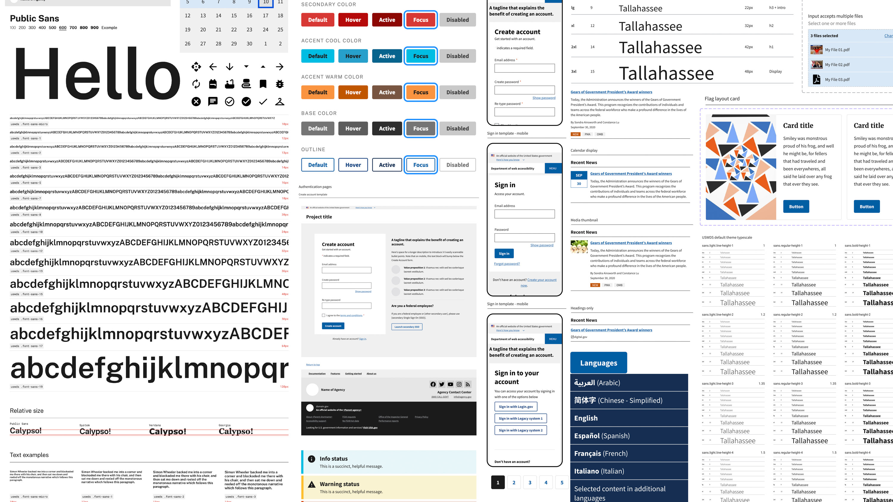 Hệ thống thiết kế web của chính phủ Mỹ