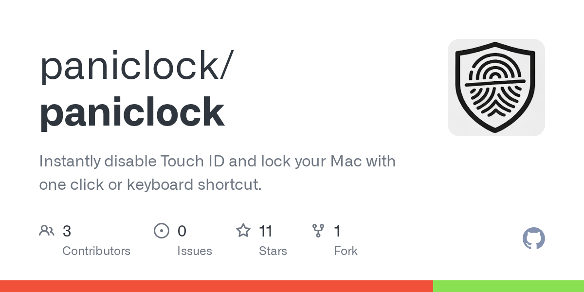 PanicLock: Khóa MacBook và vô hiệu hóa Touch ID chỉ bằng một cú nhấp chuột