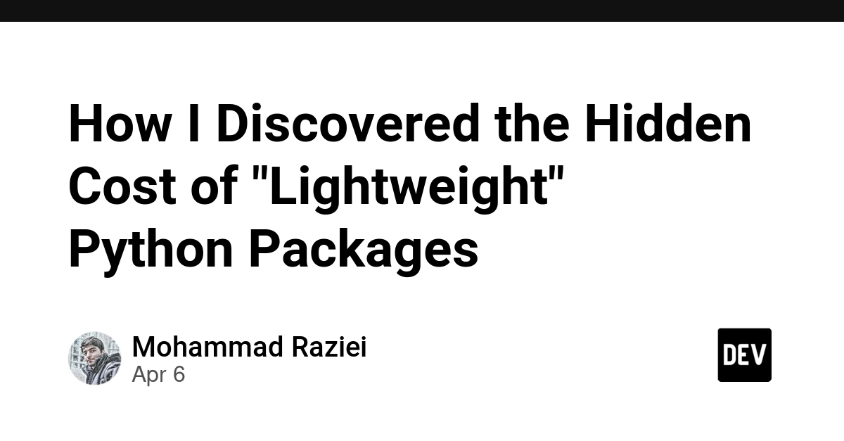 Tại sao các thư viện Python "nhẹ" lại làm phình to Docker image của bạn