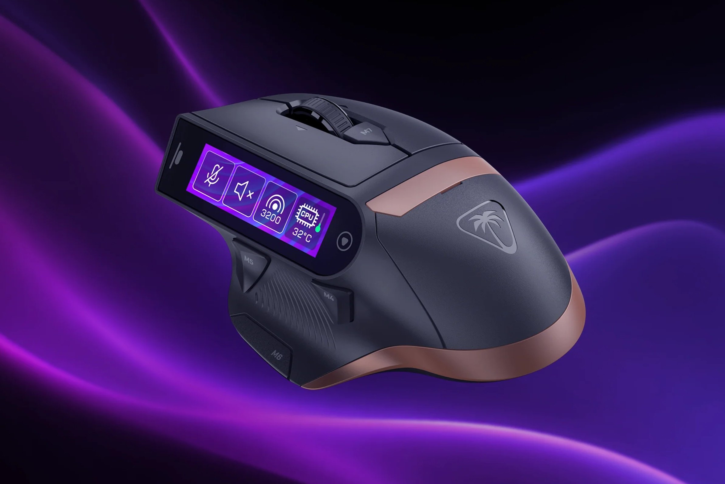 Chuột chơi game Turtle Beach MC7 với màn hình cảm ứng bên hông