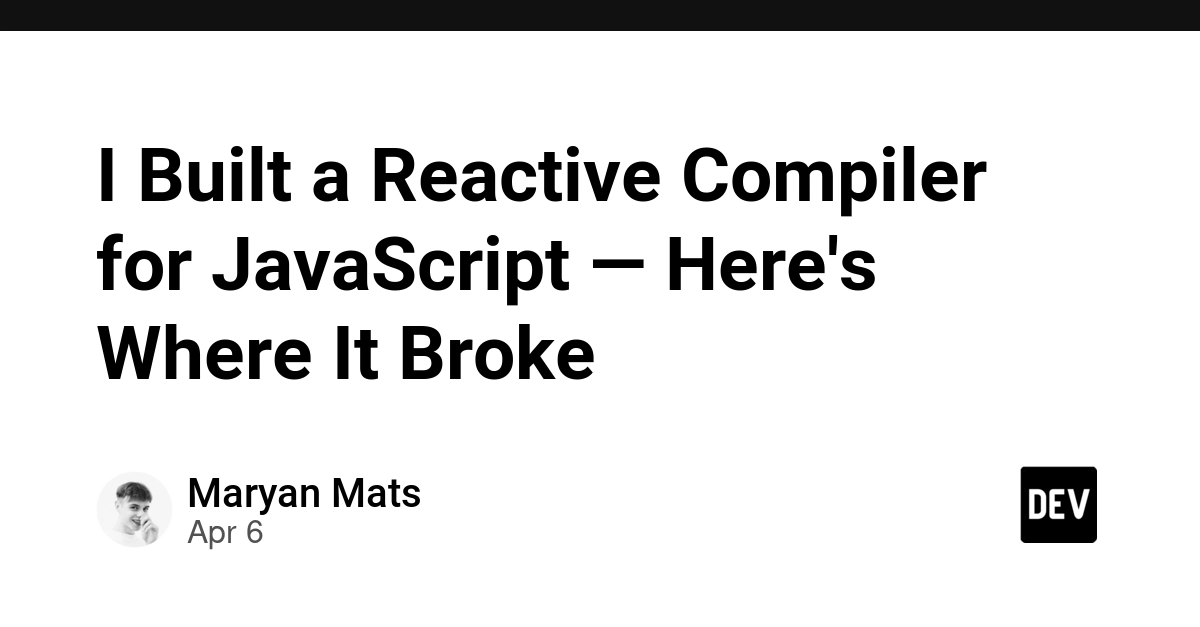 Chuyện Xây Dựng Bộ Biên Dịch Phản Ứng Cho JavaScript Và Những Khó Khăn Gặp Phải