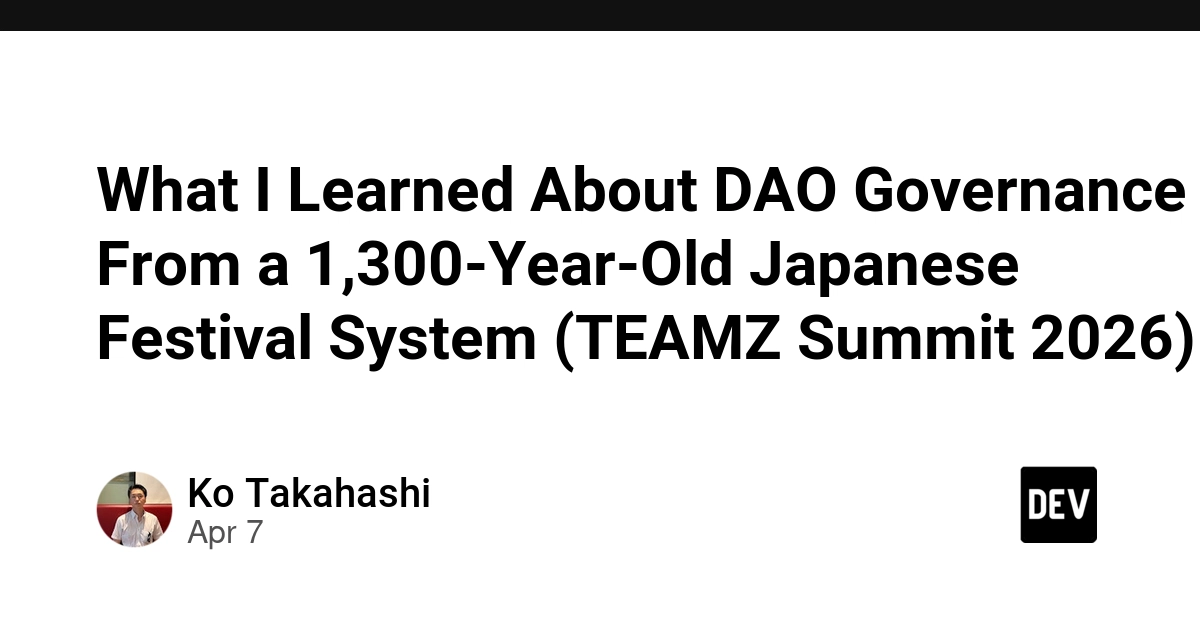 Lấy Cảm Hứng Quản Trị DAO Từ Lễ Hội Nhật Bản 1.300 Năm Tuổi