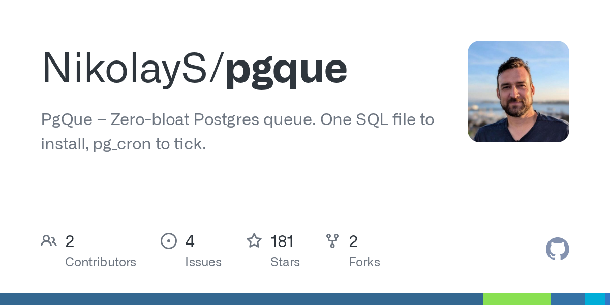 PgQue: Hàng đợi PostgreSQL "Zero-Bloat" chạy hoàn toàn bằng SQL thuần