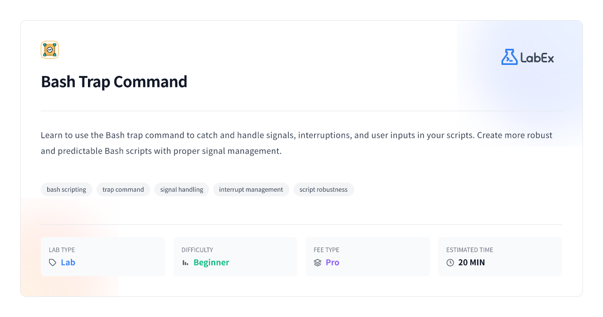 Lệnh Trap trong Bash