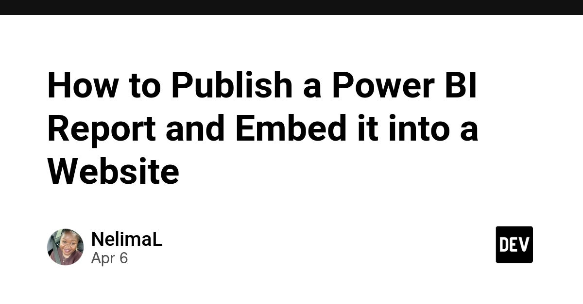 Cách đăng xuất báo cáo Power BI và nhúng trực tiếp vào Website