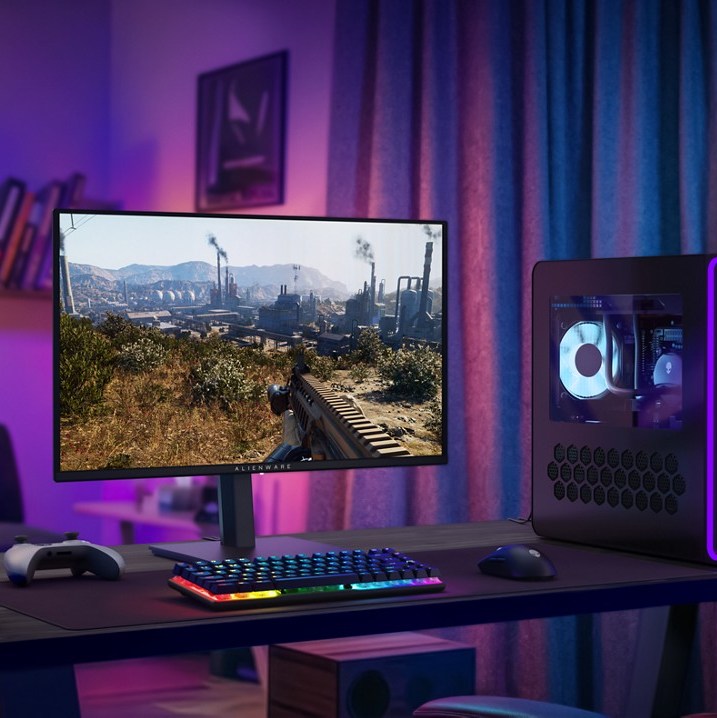 Màn hình Alienware từ phía sau