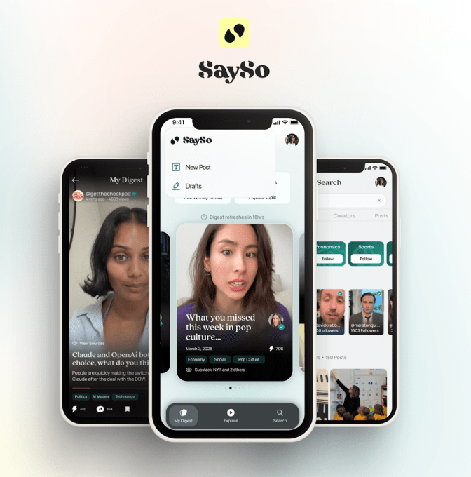 Giao diện ứng dụng SaySo