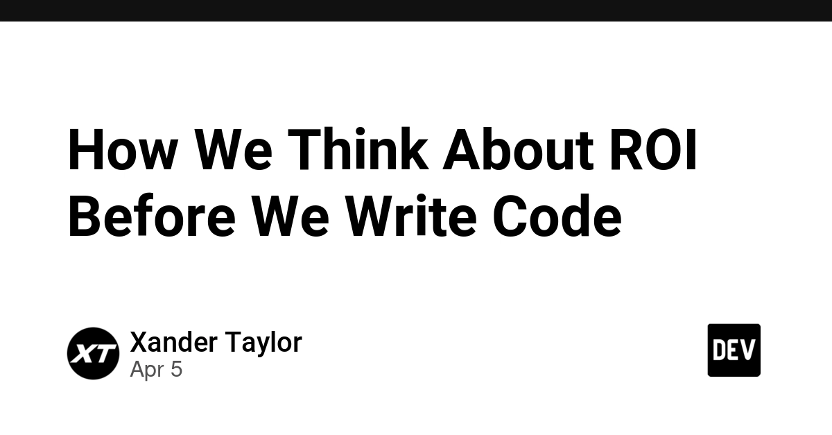 Tại sao chúng tôi tính toán ROI trước khi bắt đầu viết mã